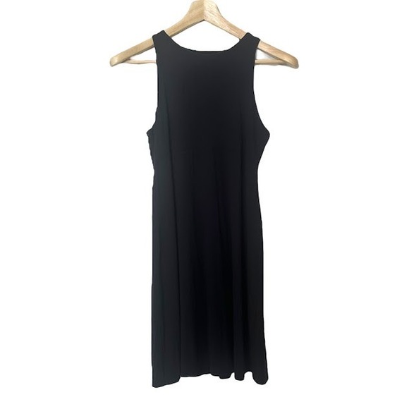 Athleta Black Tank Soft High Neck Knee Length Casual Dress Womens‎ S - Picture 1 of 4